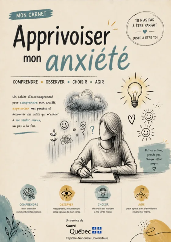 Couverture du guide Apprivoiser mon anxiété