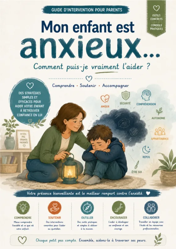 Couverture du guide Mon enfant est anxieux… Comment puis-je vraiment l’aider ?